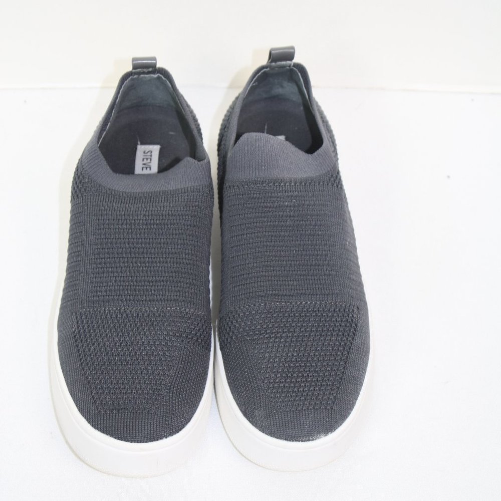 Charcoal Gray Steve Madden Stretchable Slip Ons